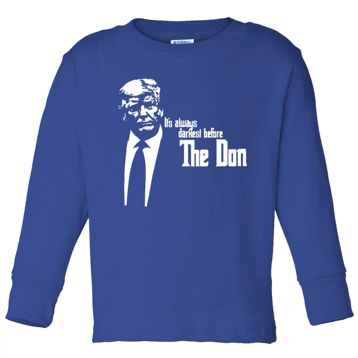 President Donald Trump The Don Funny Political 2024 Toddler Long Sleeve Shirt