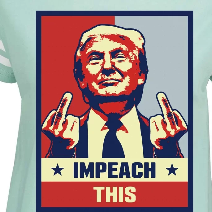 Pro Donald Trump Gifts Republican Conservative Impeach This Enza Ladies Jersey Football T-Shirt