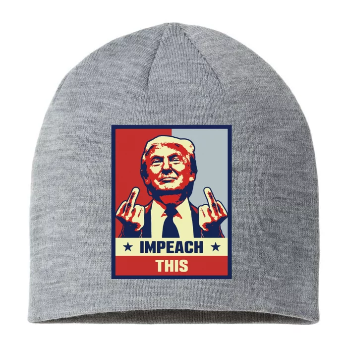 Pro Donald Trump Gifts Republican Conservative Impeach This 8 1/2in Sustainable Knit Beanie