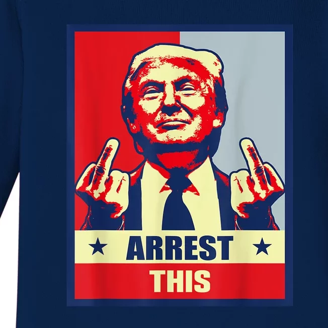 Pro Donald Trump 2024 Supporter Arrest This Baby Long Sleeve Bodysuit