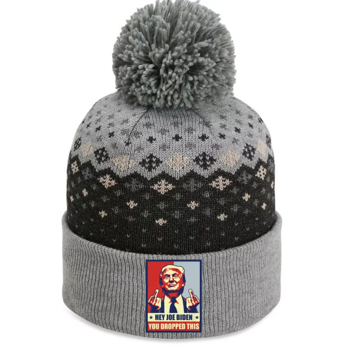 Pro Donald Trump 2024 Republican Conservative Anti Joe Biden The Baniff Cuffed Pom Beanie