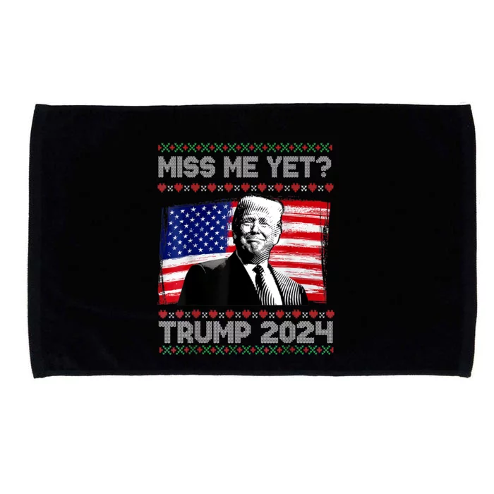 President Donald Trump Miss Me Yet Funny Xmas Gift Microfiber Hand Towel