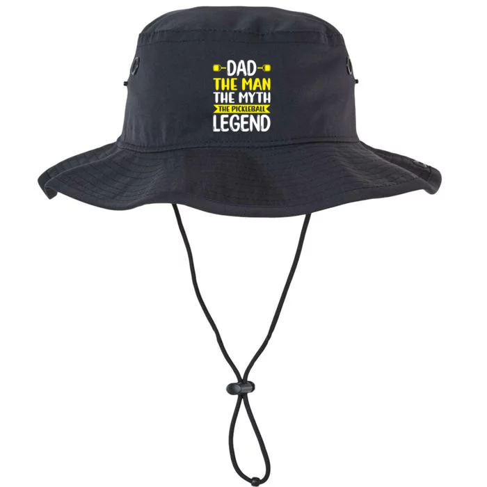 Pickleball Dad The Man The Myth The Pickleball Legend Father's Gift Legacy Cool Fit Booney Bucket Hat