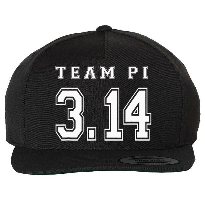 Pi Day Team Pi Math Geek Teacher School Classroom Wool Snapback Cap