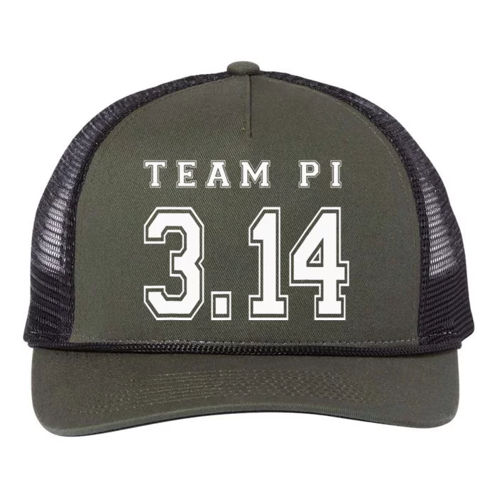 Pi Day Team Pi Math Geek Teacher School Classroom Retro Rope Trucker Hat Cap