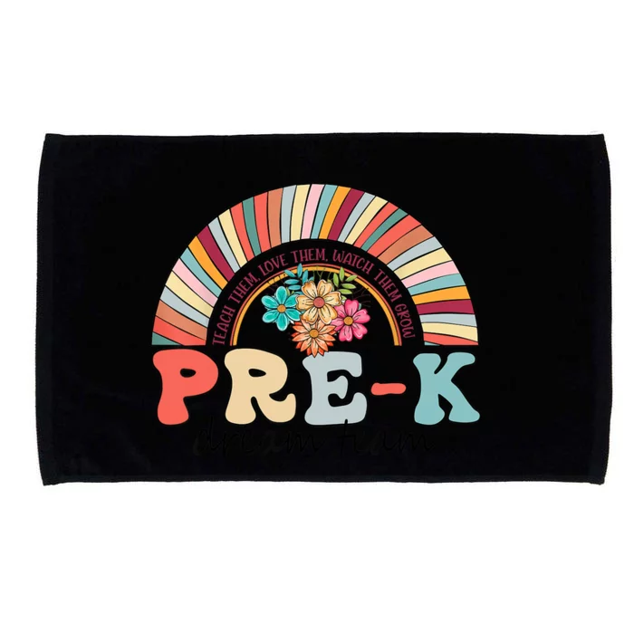 Pre-K Dream Team Rainbow Kinder Pre-K Teacher Back to School Microfiber Hand Towel