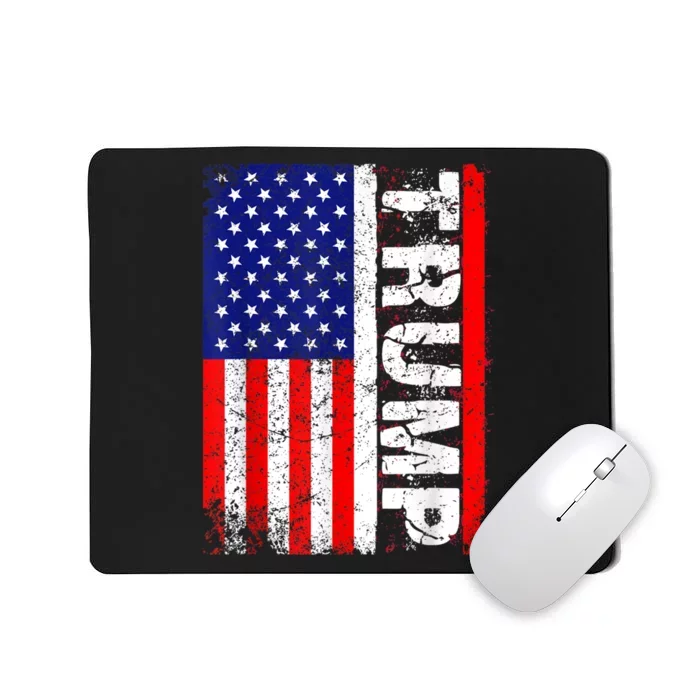 PRESIDENT Donald Trump Vintage USA Flag Mousepad