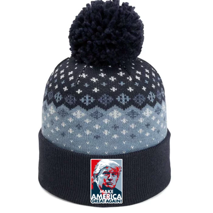 Pro Donald Trump Make America Great Again Poster Design The Baniff Cuffed Pom Beanie