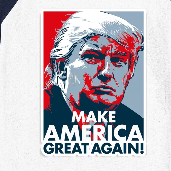 Pro Donald Trump Make America Great Again Poster Design Baseball Sleeve Shirt