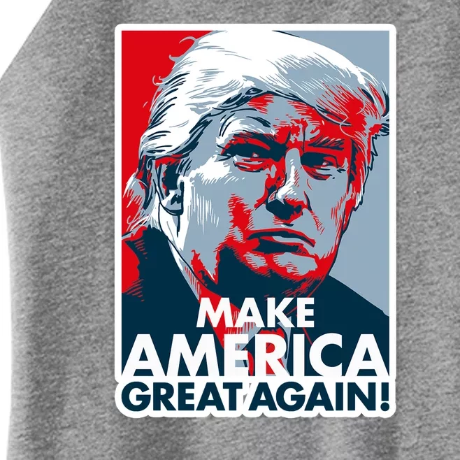 Pro Donald Trump Make America Great Again Poster Design Women’s Perfect Tri Rocker Tank