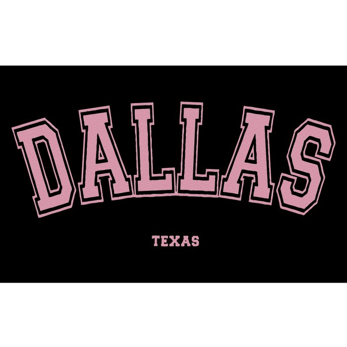 Pink Dallas Texas TX Varsity On Dallas Bumper Sticker