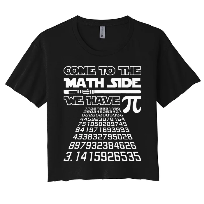 Pi Day Teacher Gifts Women's Crop Top Tee