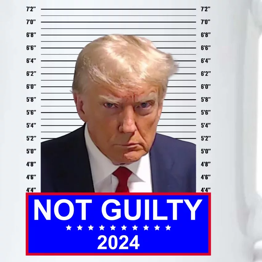 President Donald Trump Mugshot 2024 Not Guilty Black Color Changing Mug