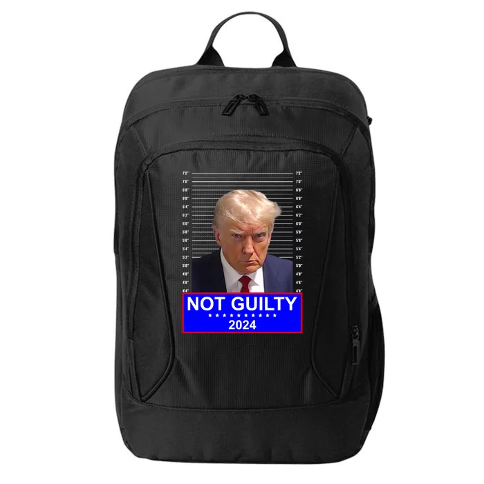 President Donald Trump Mugshot 2024 Not Guilty City Backpack