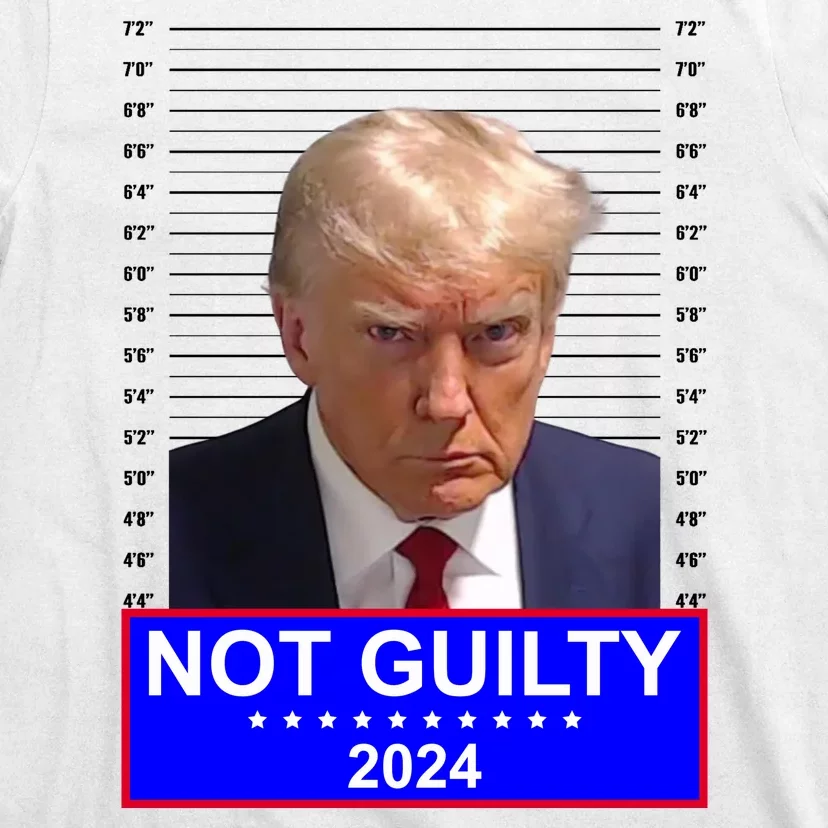 President Donald Trump Mugshot 2024 Not Guilty T-Shirt