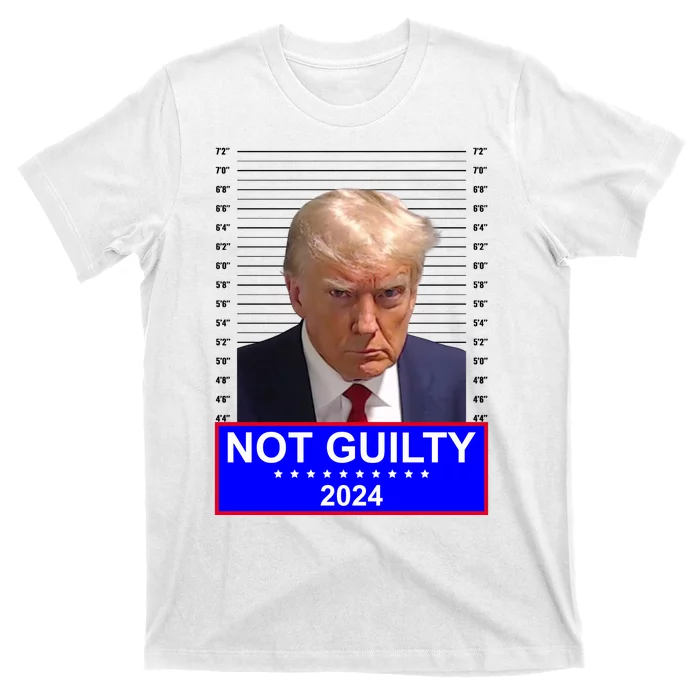 President Donald Trump Mugshot 2024 Not Guilty T-Shirt