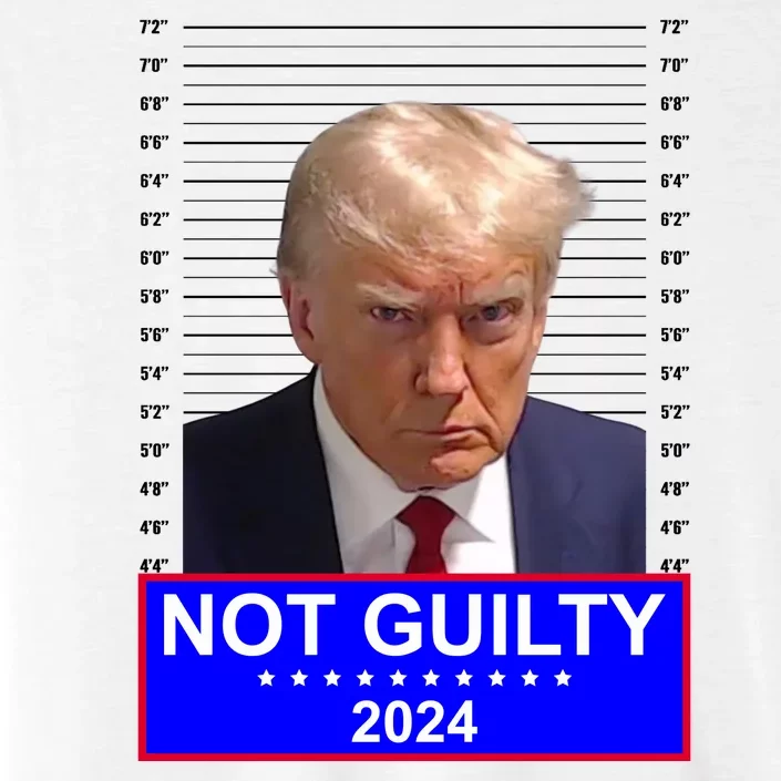 President Donald Trump Mugshot 2024 Not Guilty ChromaSoft Performance T-Shirt