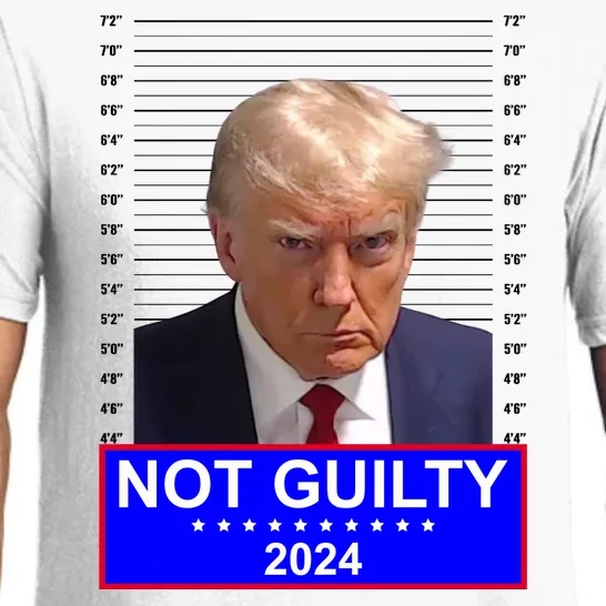 President Donald Trump Mugshot 2024 Not Guilty Pajama Set