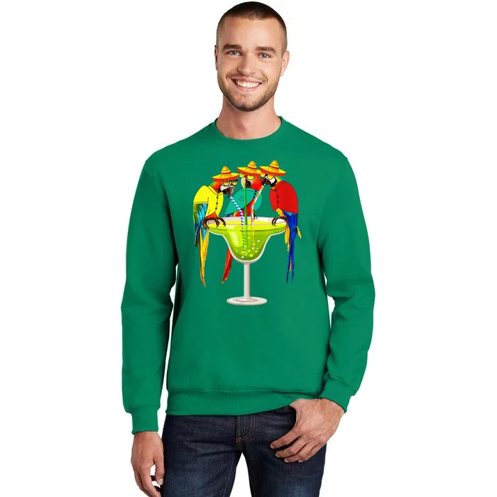 Parrots Drinking Tequila Cinco De Mayo Mexican Fiesta Lovers Sweatshirt