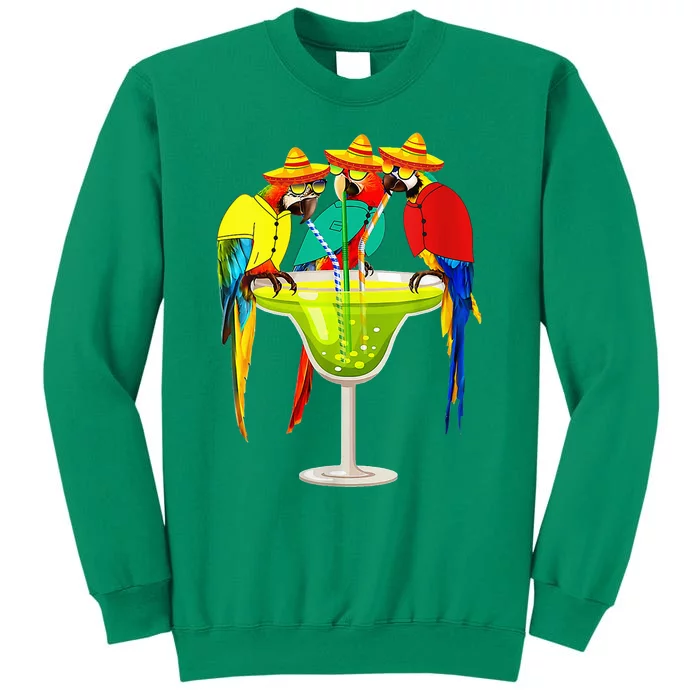 Parrots Drinking Tequila Cinco De Mayo Mexican Fiesta Lovers Sweatshirt