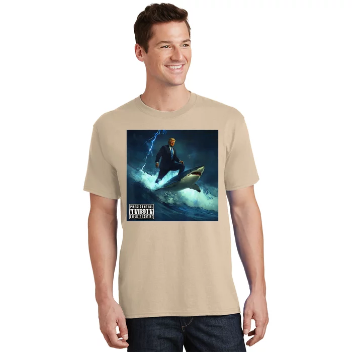 President Donald Trump Surfing On A Shark Trump Epic T-Shirt