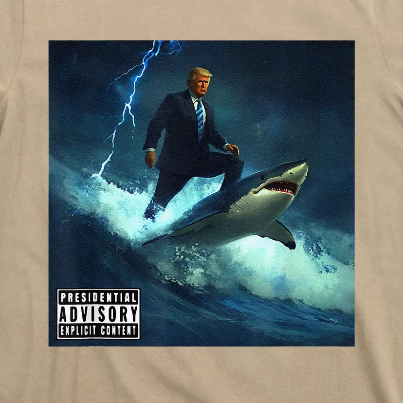 President Donald Trump Surfing On A Shark Trump Epic T-Shirt