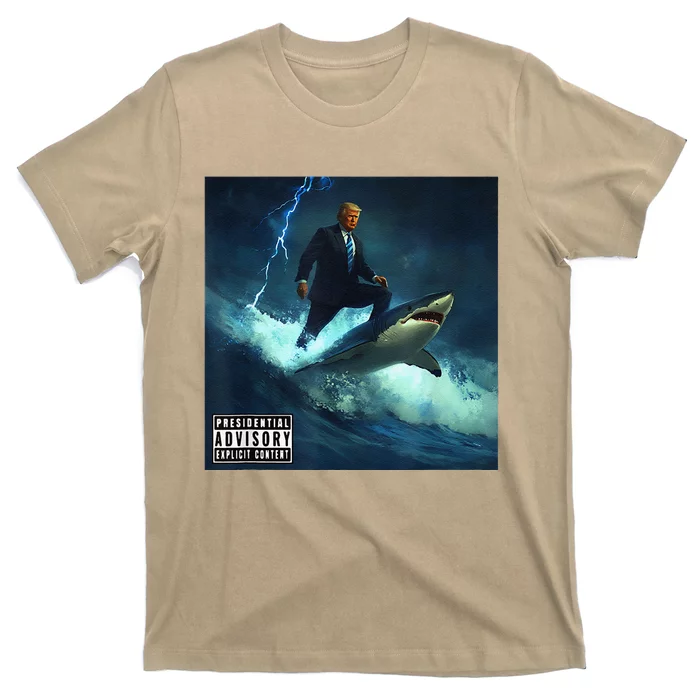 President Donald Trump Surfing On A Shark Trump Epic T-Shirt