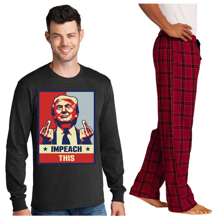 Pro Donald Trump Impeach This Long Sleeve Pajama Set