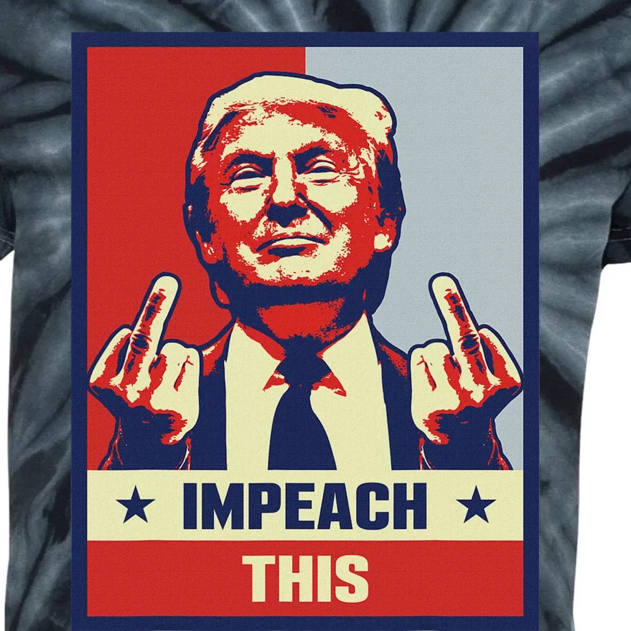 Pro Donald Trump Impeach This Kids Tie-Dye T-Shirt