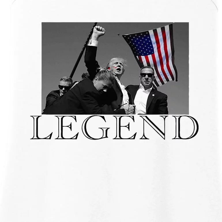 President Donald Trump 2024 Legend Usa Patriotic Ladies Essential Tank