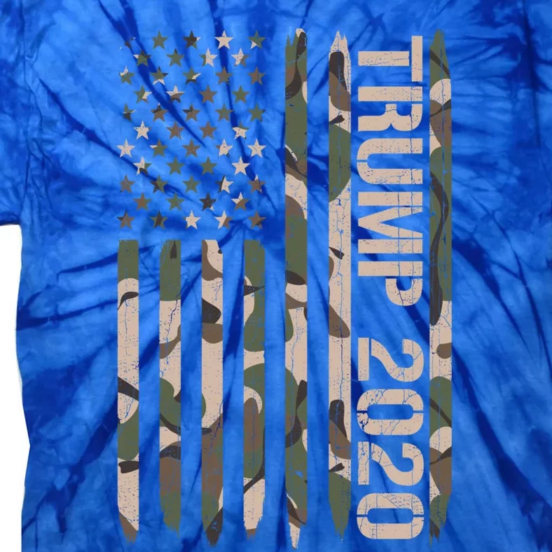 Pro Donald Trump 2020 Camo American Flag Gift Camouflage Gift Tie-Dye T-Shirt