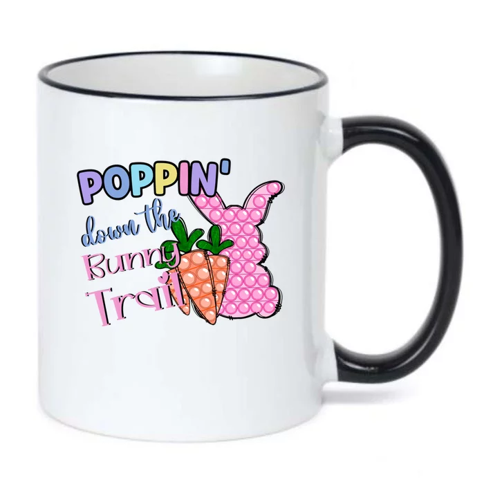 Poppin’ Down The Bunny Trail Gift Black Color Changing Mug