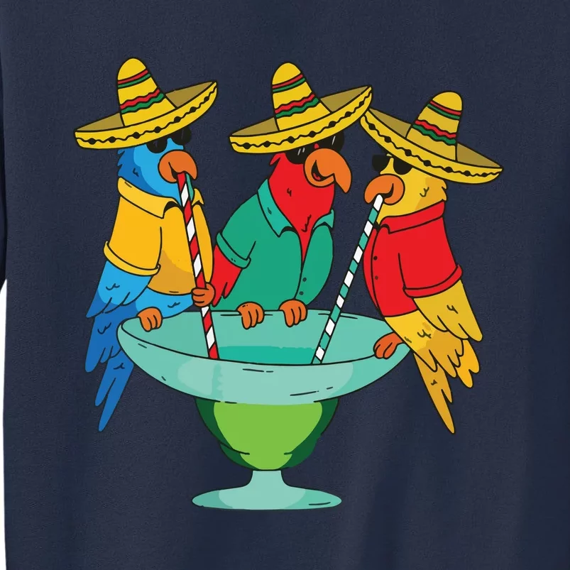 Parrots Drinking Tequila Cinco De Mayo Mexican Fiesta Lovers Sweatshirt