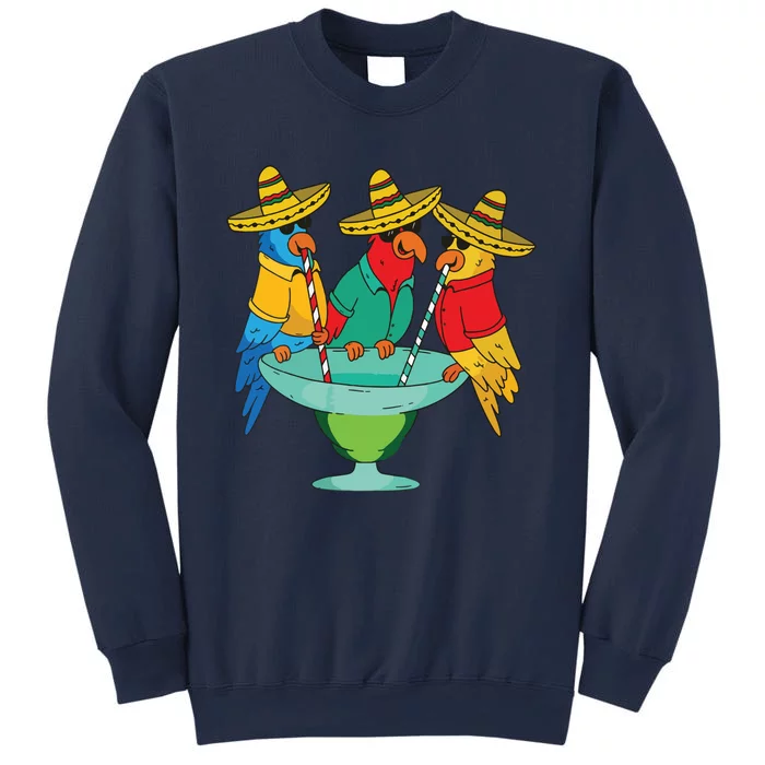 Parrots Drinking Tequila Cinco De Mayo Mexican Fiesta Lovers Sweatshirt