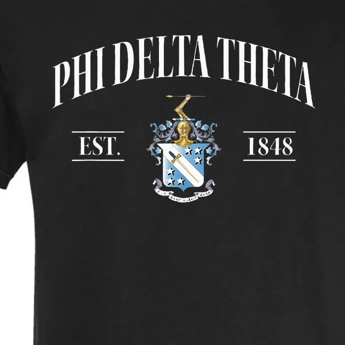 Phi Delta Theta Fraternity Phi Delts Est.1848 Phis Garment-Dyed Heavyweight T-Shirt