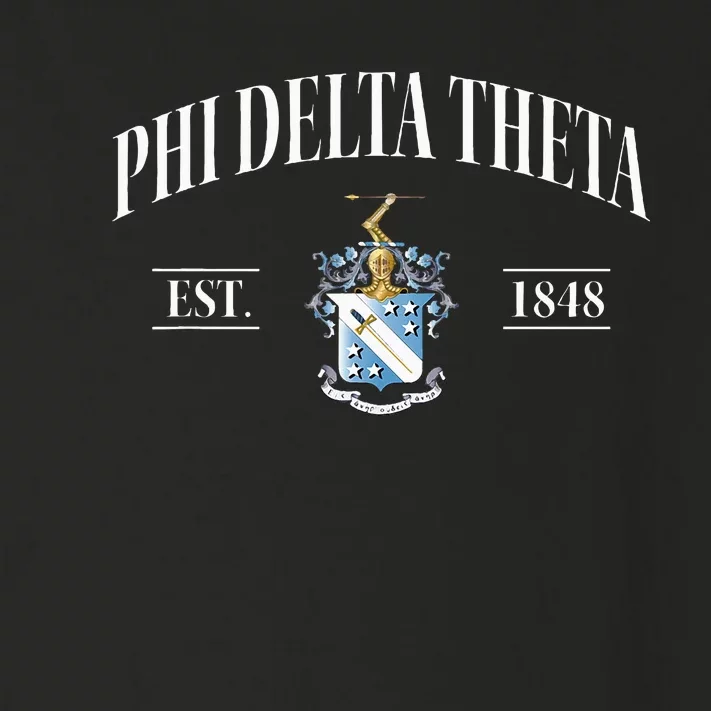 Phi Delta Theta Fraternity Phi Delts Est.1848 Phis Toddler Long Sleeve Shirt