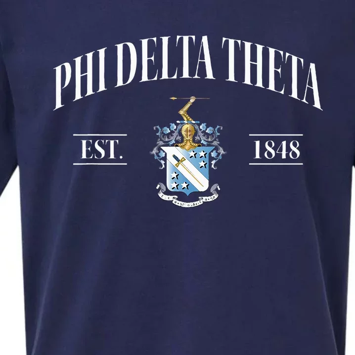 Phi Delta Theta Fraternity Phi Delts Est.1848 Phis Sueded Cloud Jersey T-Shirt