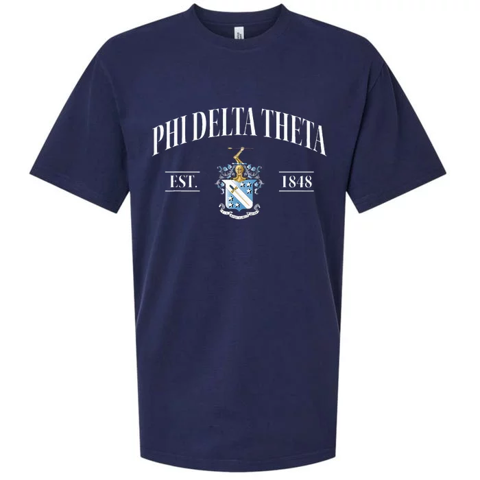 Phi Delta Theta Fraternity Phi Delts Est.1848 Phis Sueded Cloud Jersey T-Shirt