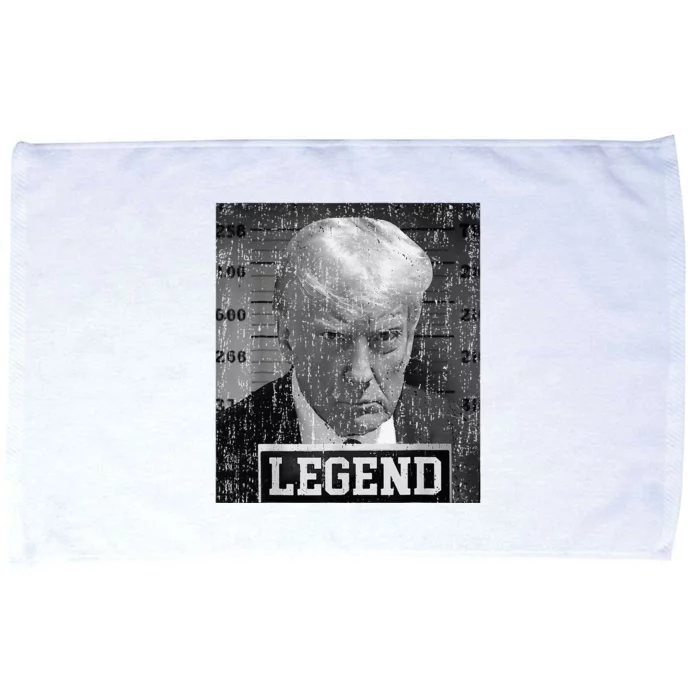 President Donald Trump Mugshot 2024 Not Guilty Supporter Microfiber Hand Towel