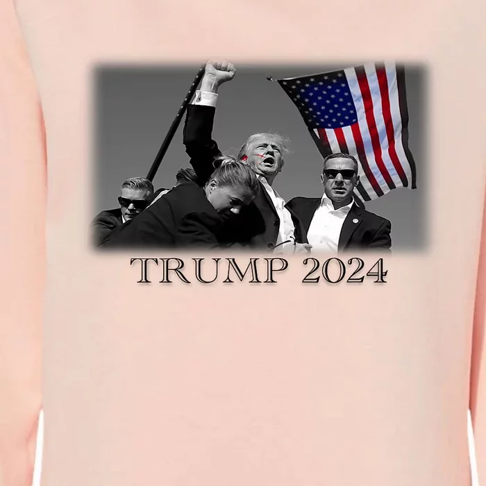 President Donald Trump 2024 Failed Attempt Usa Patriotic Womens California Wash Sweatshirt