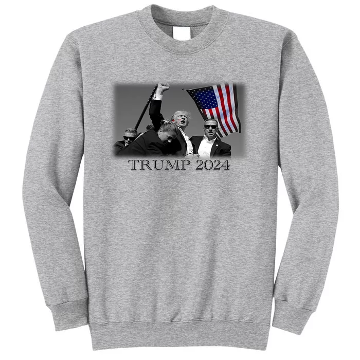 President Donald Trump 2024 Failed Attempt Usa Patriotic Tall Sweatshirt