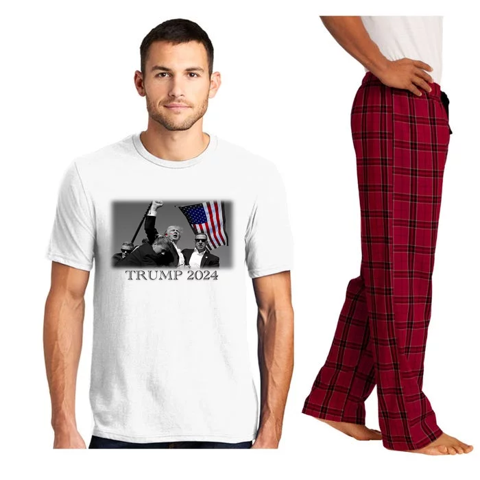 President Donald Trump 2024 Failed Attempt Usa Patriotic Pajama Set