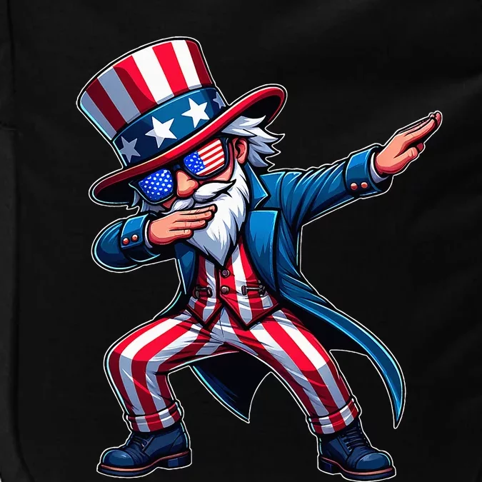 Patriotic Dabbing Uncle Sam Usa 4th Of July Impact Tech Backpack