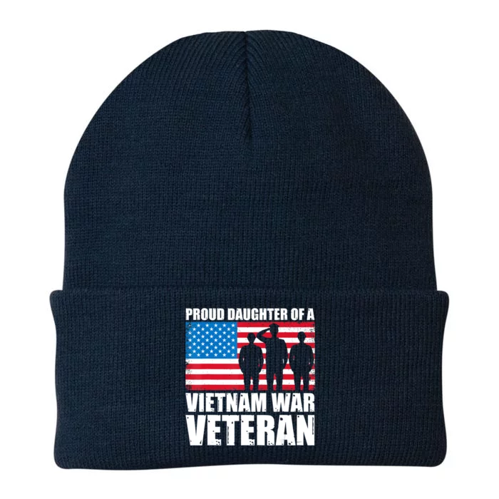 Proud Daughter Vietnam Veteran Raised by my Hero Knit Cap Winter Beanie