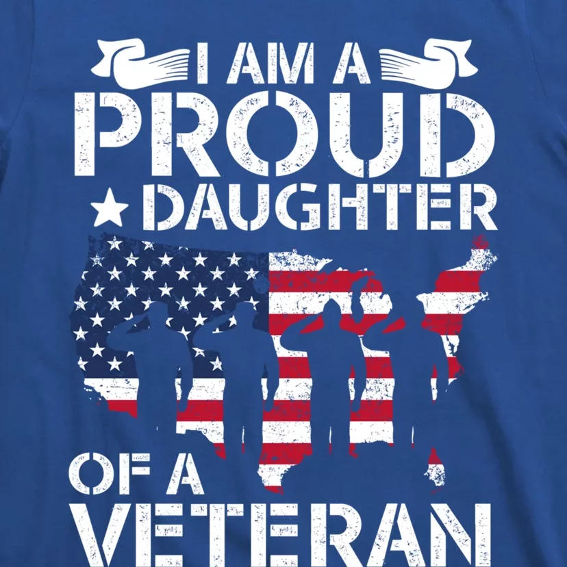 Proud Daughter Veteran Nothing Scares Patriotic Veterans Day Meaningful Gift T-Shirt