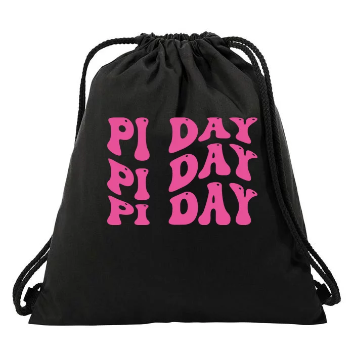 Pi Day Vintage Drawstring Bag