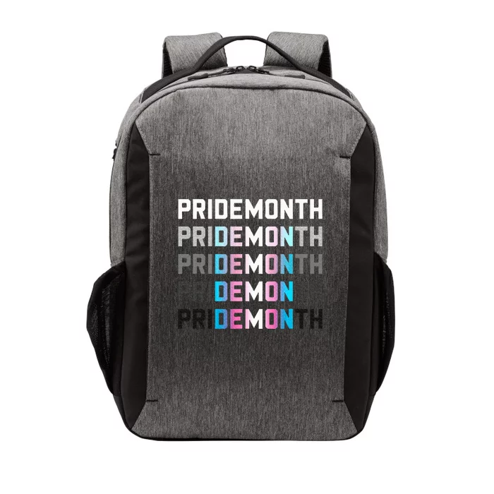 Pridemonth Demon Vintage Human Right Pastel Ocean Vector Backpack