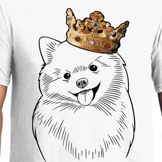 Pomeranian Dog Wearing Crown Pajama Set