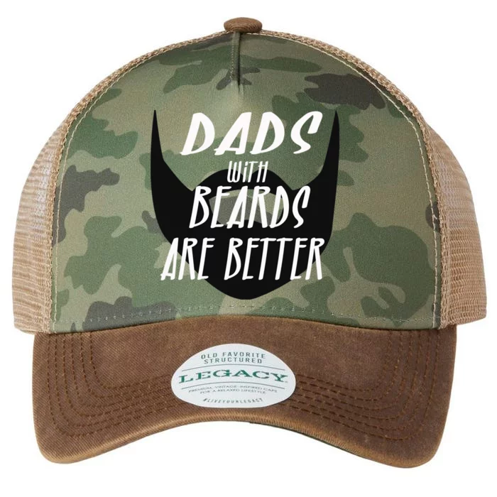 Proud Daddy With Beards Are Better Wesome Dad Ever Cute Gift Legacy Tie Dye Trucker Hat