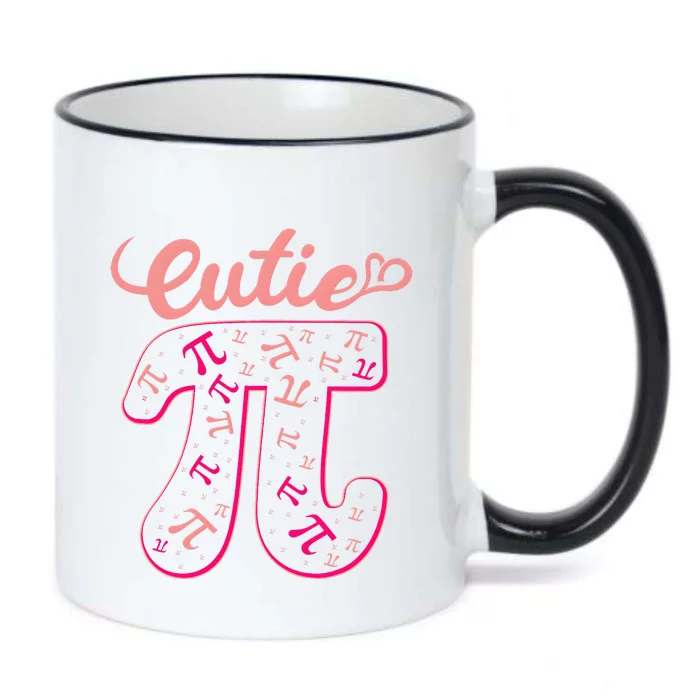 Pi Day Women Math Teacher Cutie Pi Black Color Changing Mug